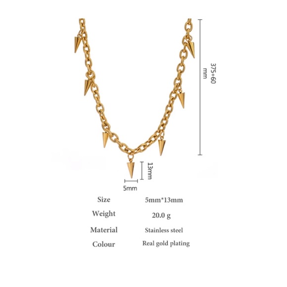 18K gold plated necklace - Picture 3 of 7